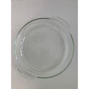 Anchor Hocking #429 Clear Glass 9" Casserole Dish Handles Oven No Chips 8789